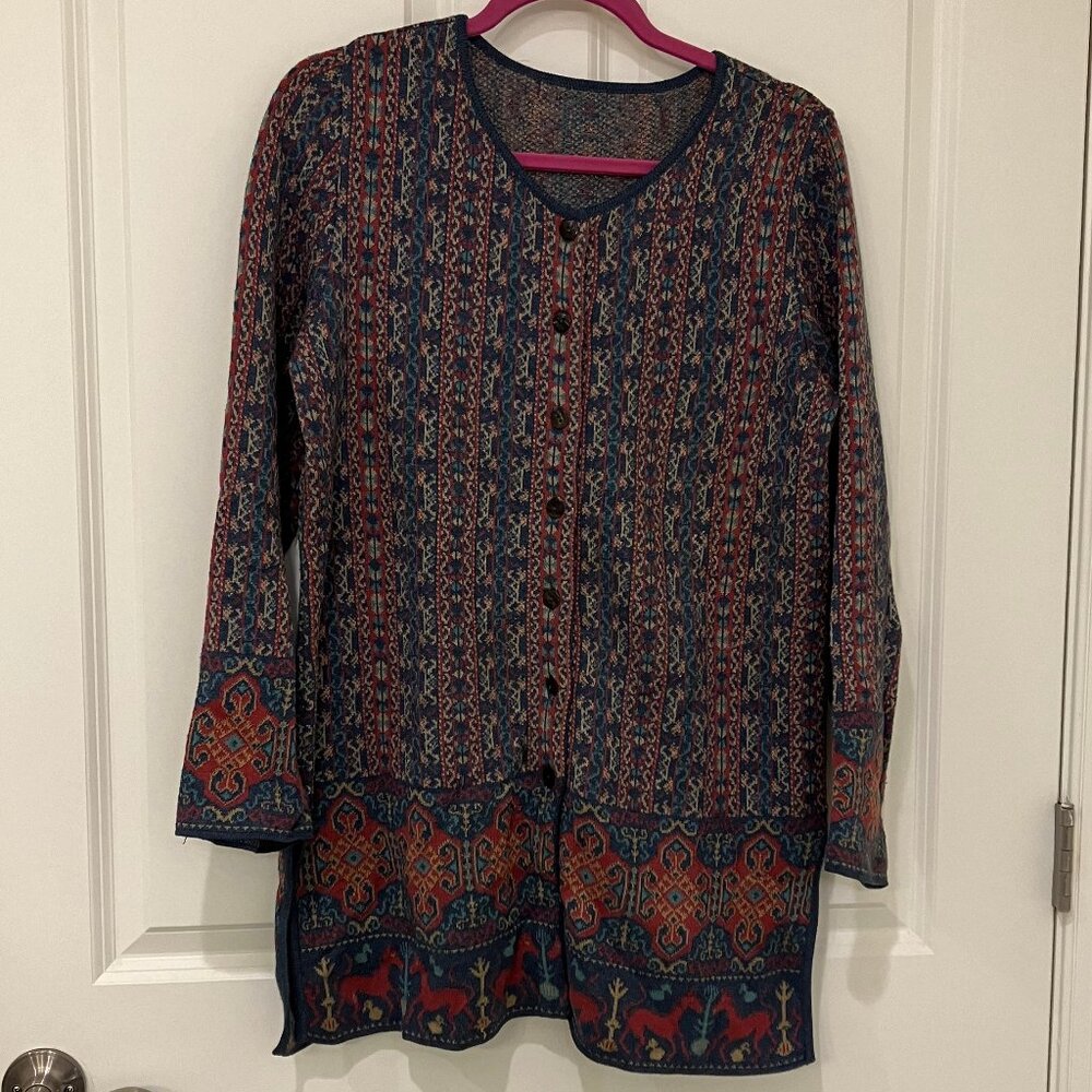 Peruvian Connection Pima Cotton Cardigan